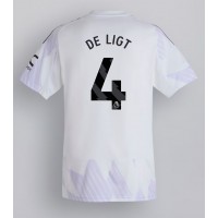 Stroje piłkarskie Manchester United Matthijs de Ligt #4 Koszulka Wyjazdowej 2025-26 Krótki Rękaw